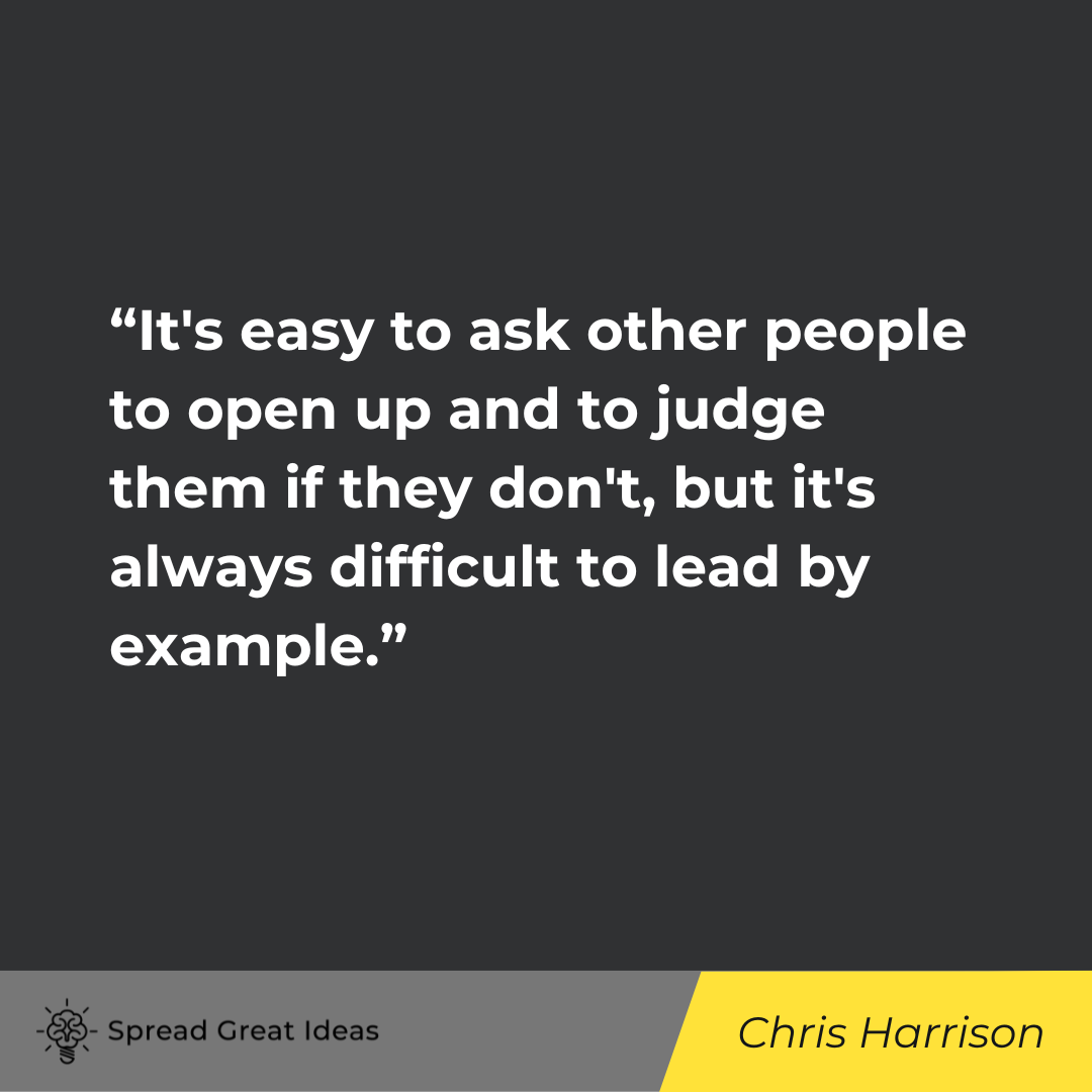 Chris Harrison Quote on Lead by Example