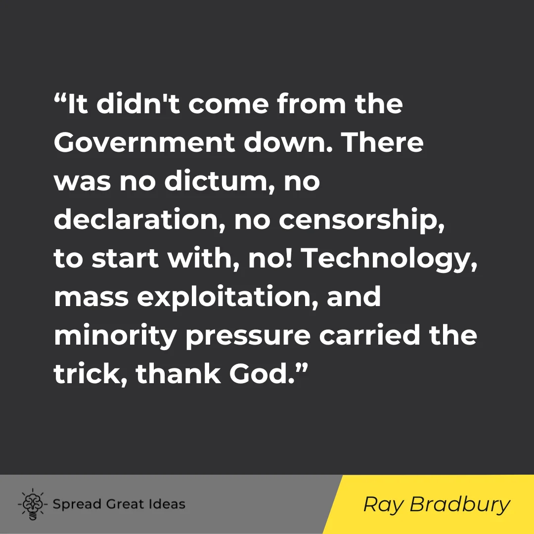 Ray Bradbury on Social Media Quotes