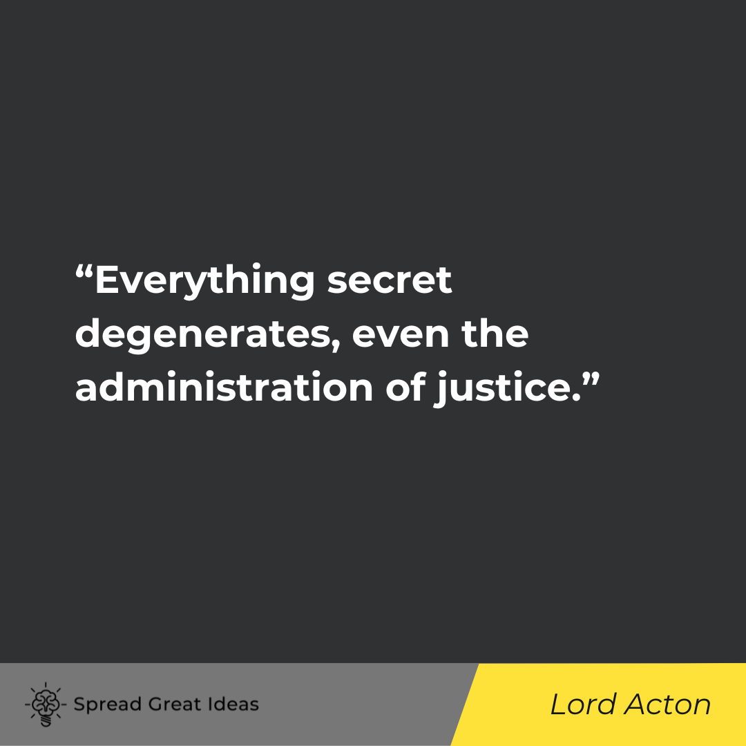 Lord Acton on Free Speech Quotes