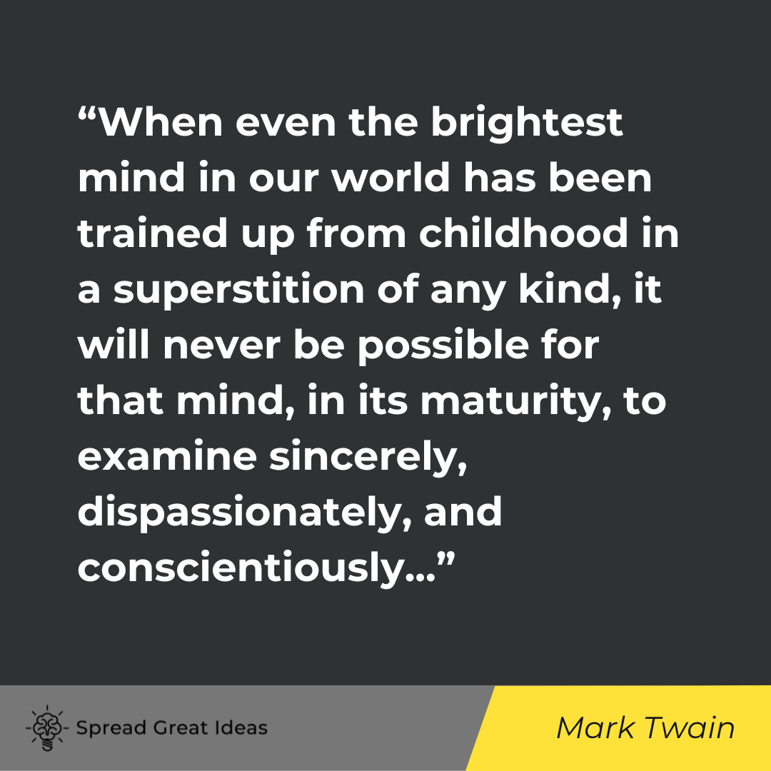  Mark Twain on Indoctrination Quotes
