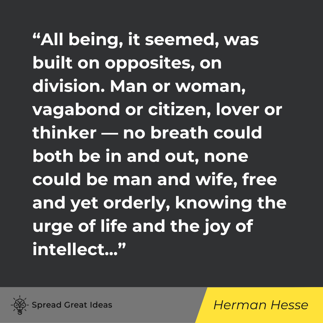 Herman Hesse on Duality Quotes