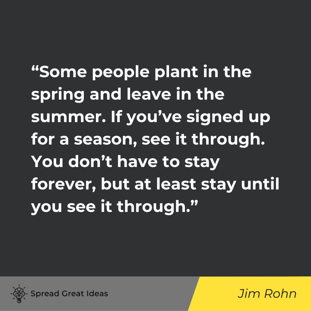 Jim Rohn on Perseverance Quotes