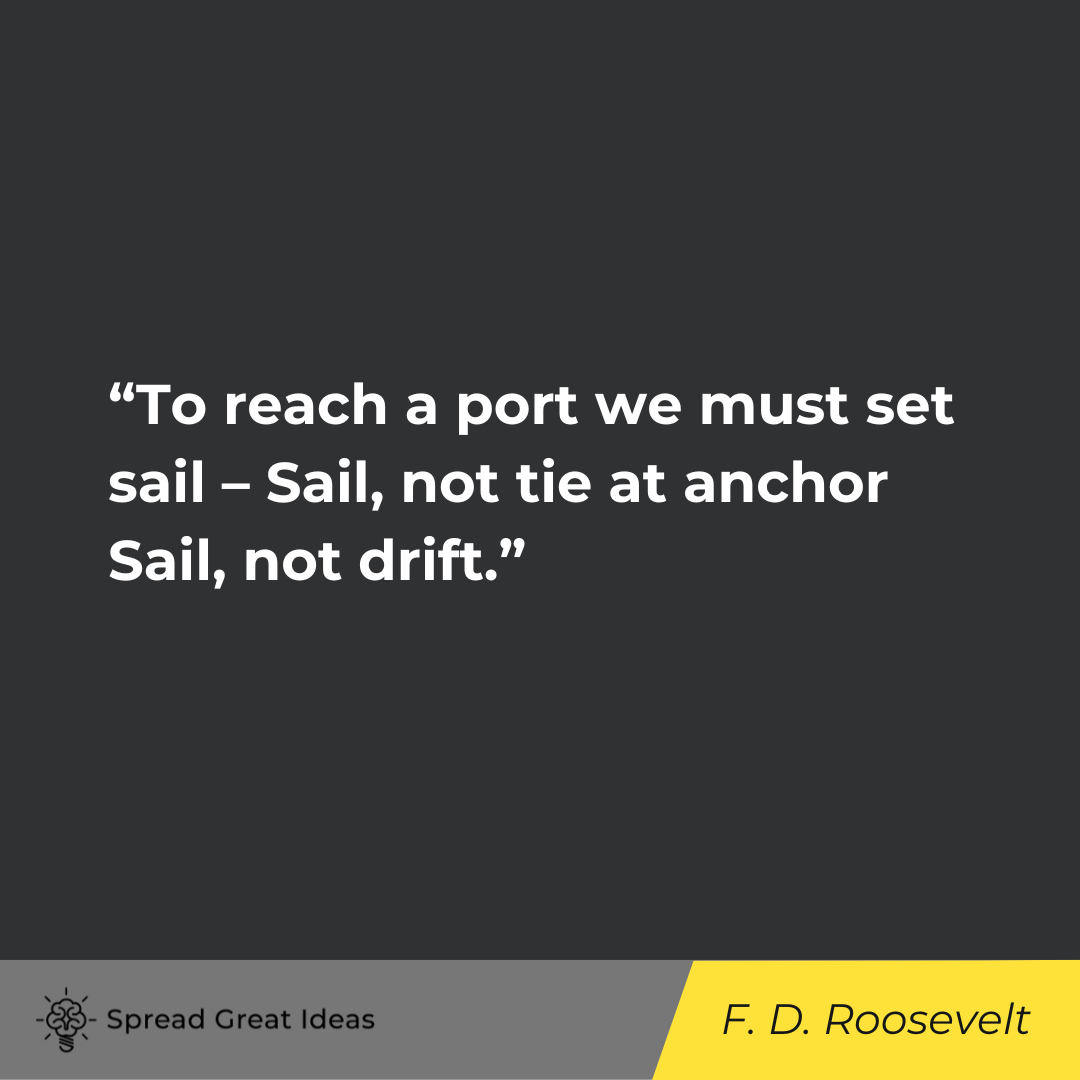 Franklin D. Roosevelt on Perseverance Quotes