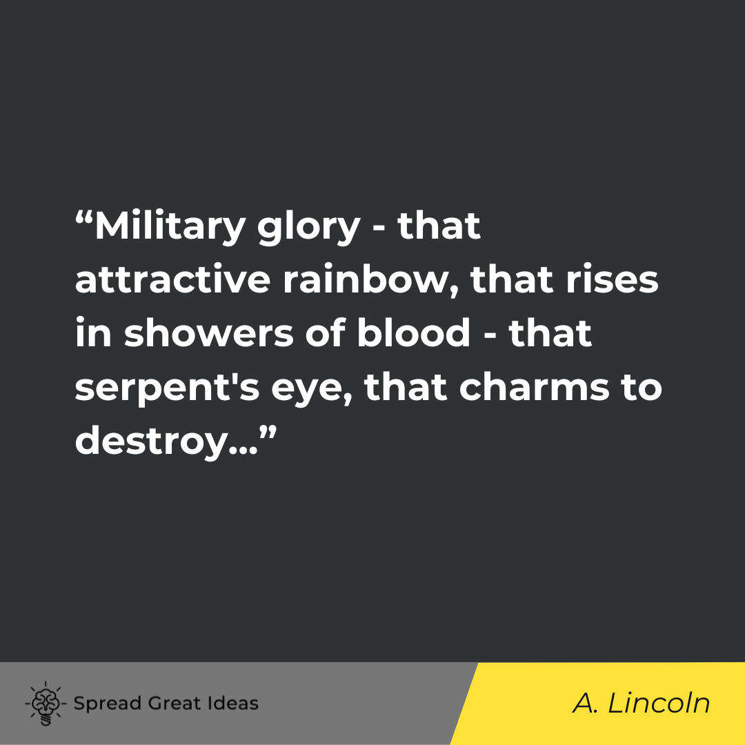 Abraham Lincoln on War Quotes