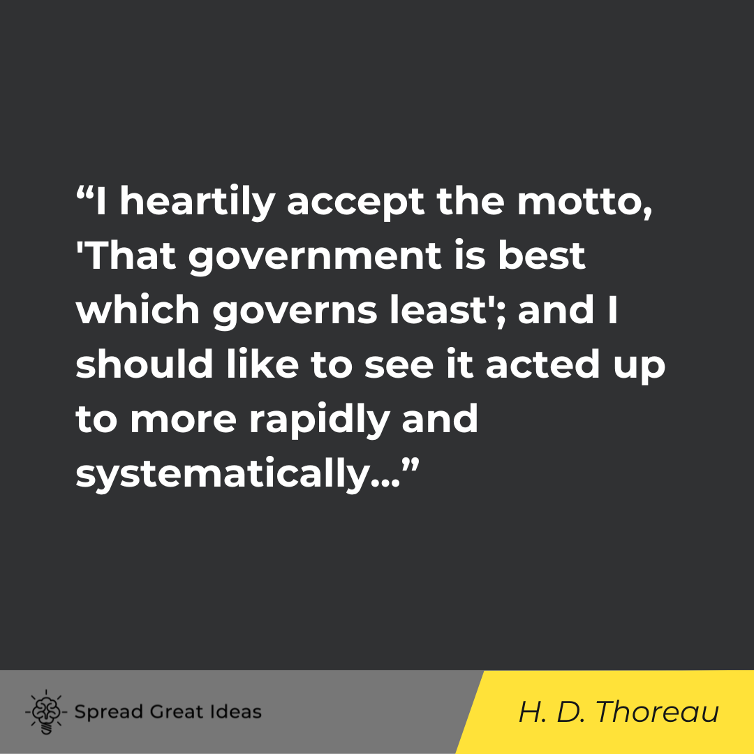 Henry David Thoreau on Civil Disobedience Quotes