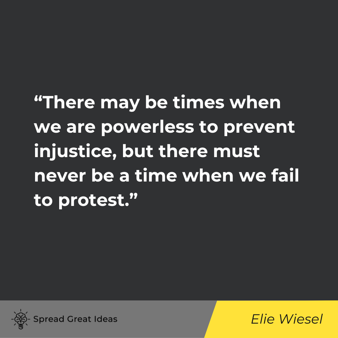 Elie Wiesel on Civil Disobedience Quotes