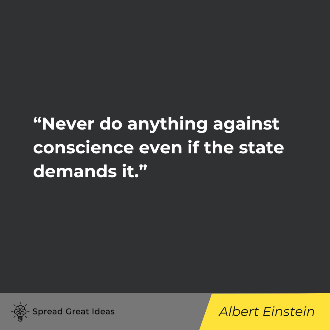 Albert Einstein on Civil Disobedience Quotes