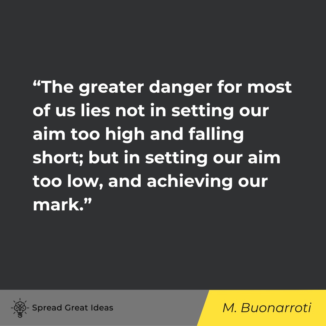 Michelangelo Buonarroti on Success Quotes