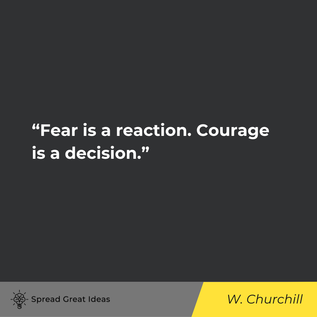 Winston S. Churchill on Fearless Quotes