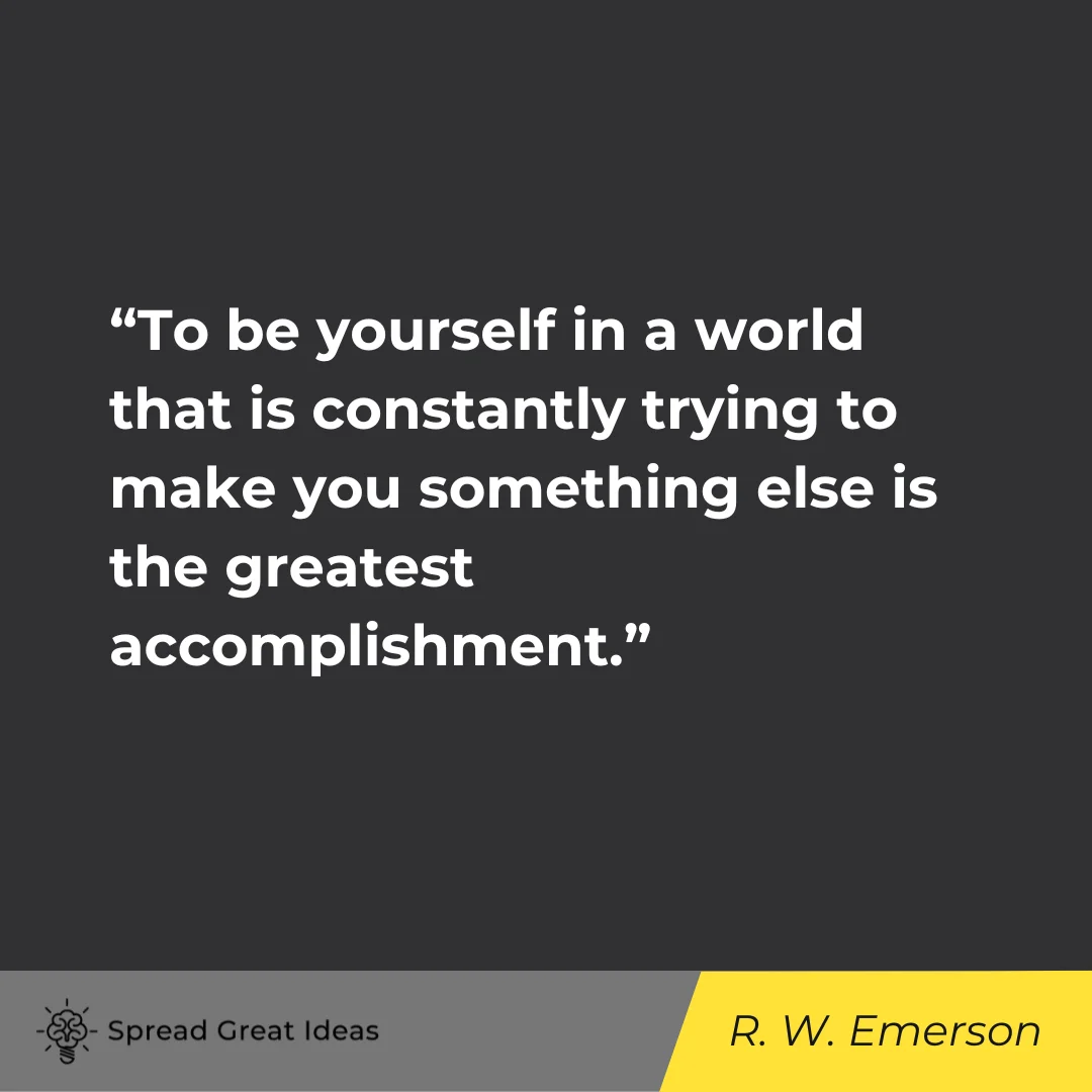 Ralph Waldo Emerson on Quotes about Identity