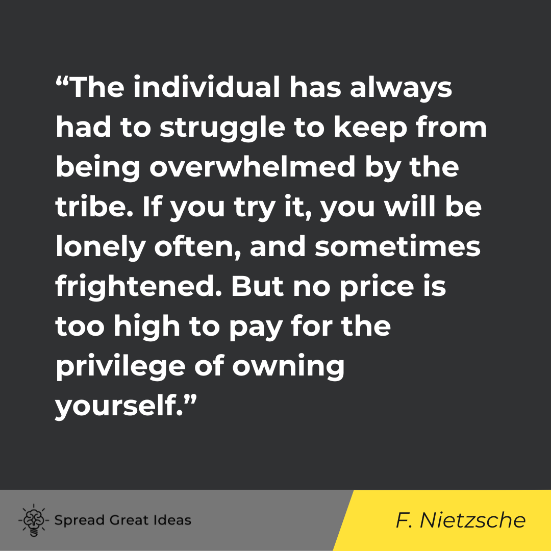 Friedrich Nietzsche on Quotes about Identity