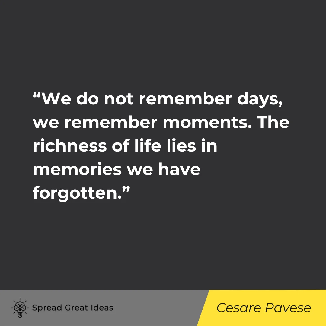 Cesare Pavese on Nostalgia Quotes