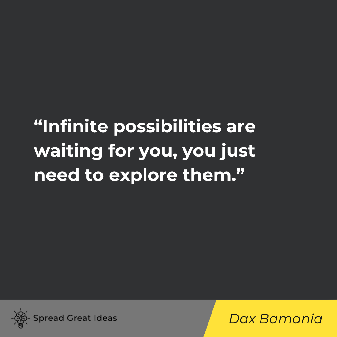 Dax Bamania Quote on Explorer