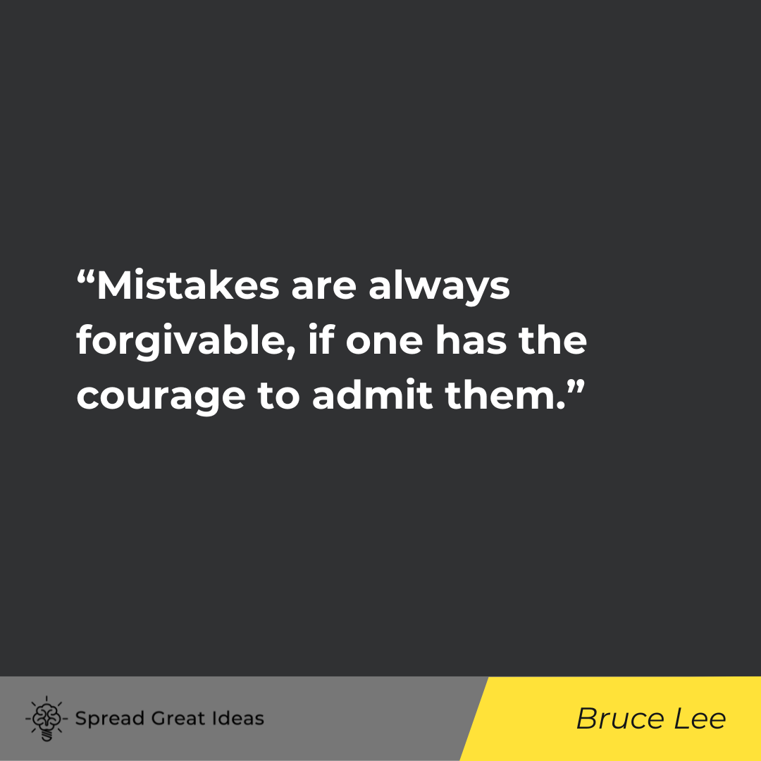 Bruce Lee on Forgiveness Quotes