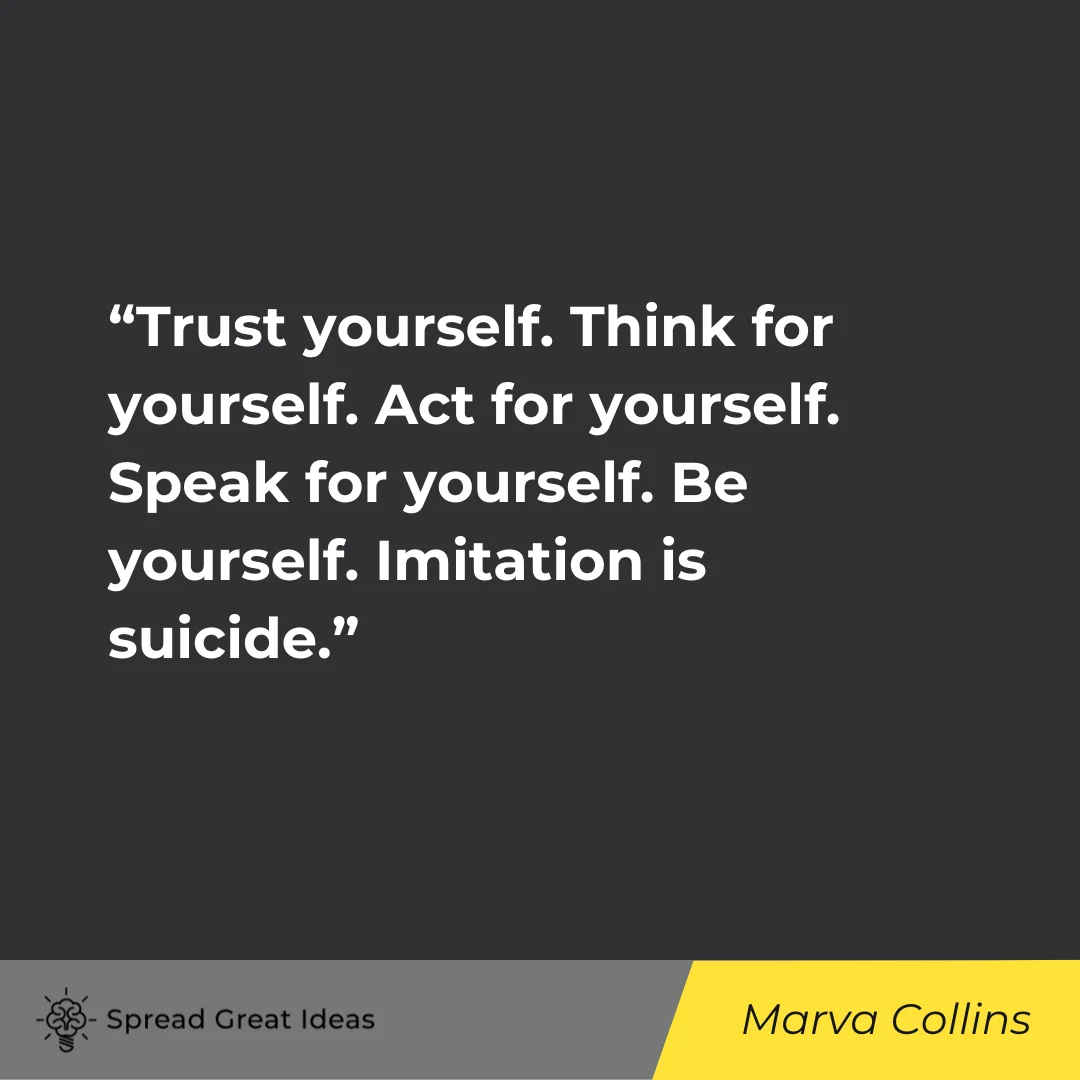 Marva Collins on Trust Quotes