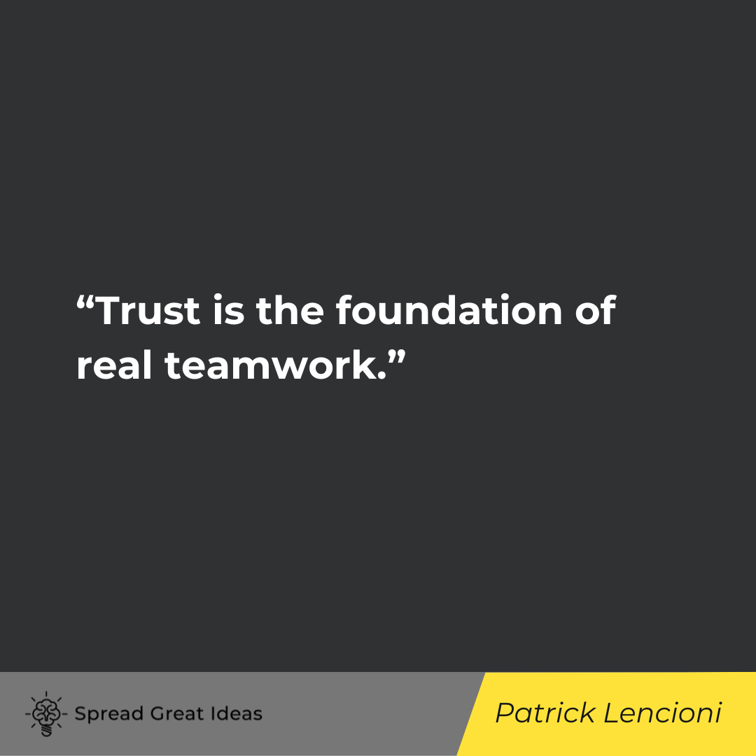 Patrick Lencioni on Trust Quotes