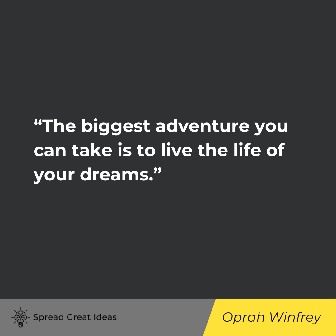 Oprah Winfrey on living life quotes