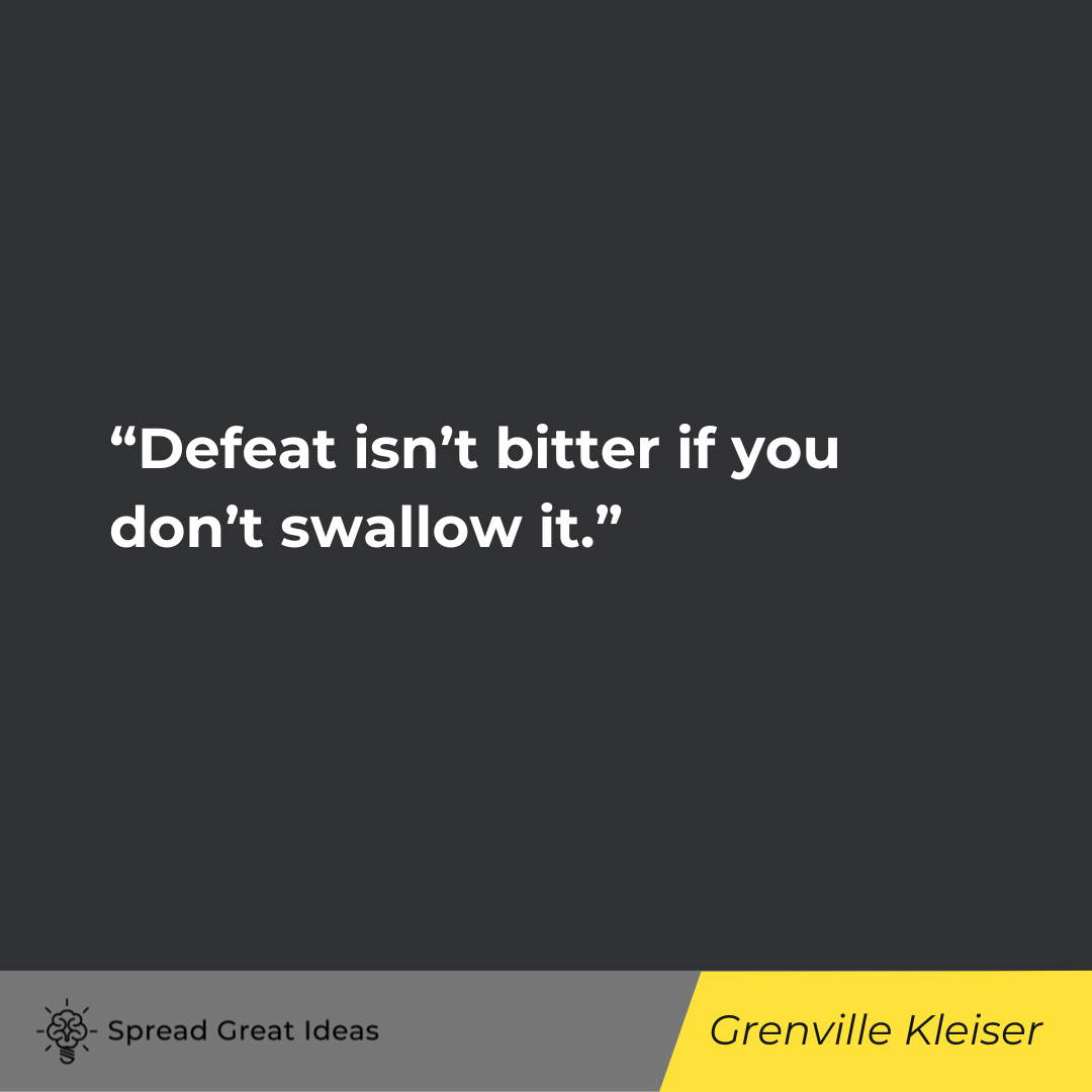 Grenville Kleiser on Feeling Defeated Quotes