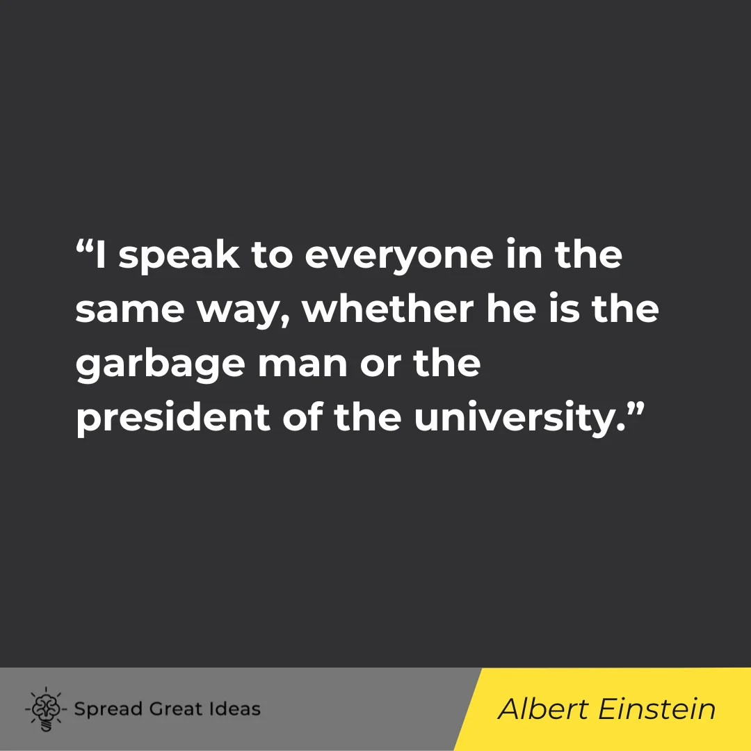 Albert Einstein on Respect Quotes