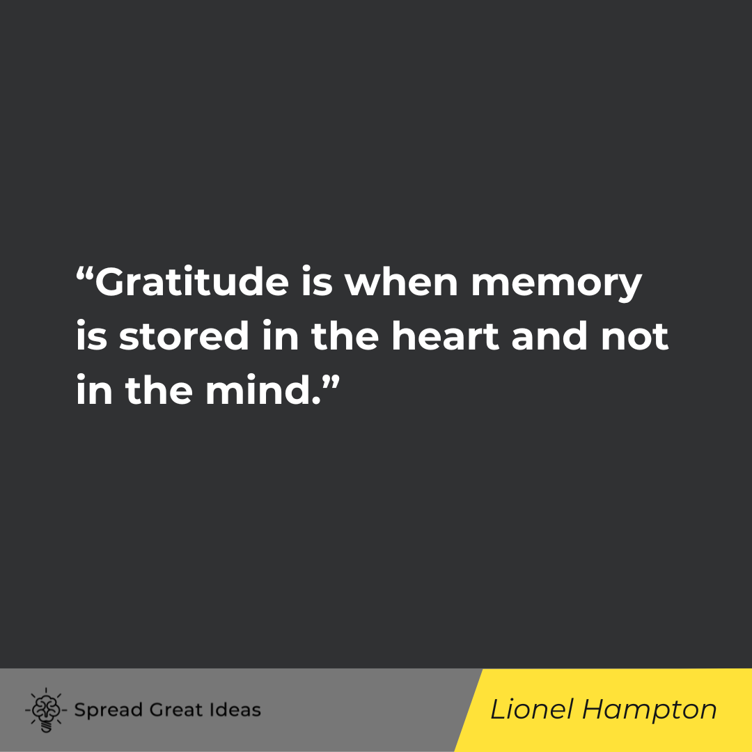 Lionel Hampton on Blessings Quotes