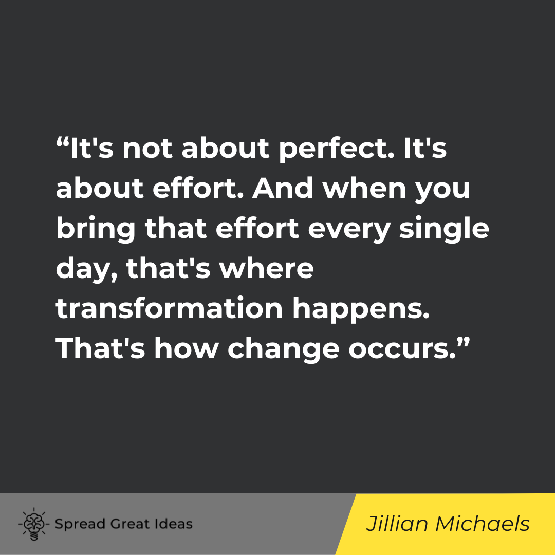 Jillian Michaels on Consistency Quotes