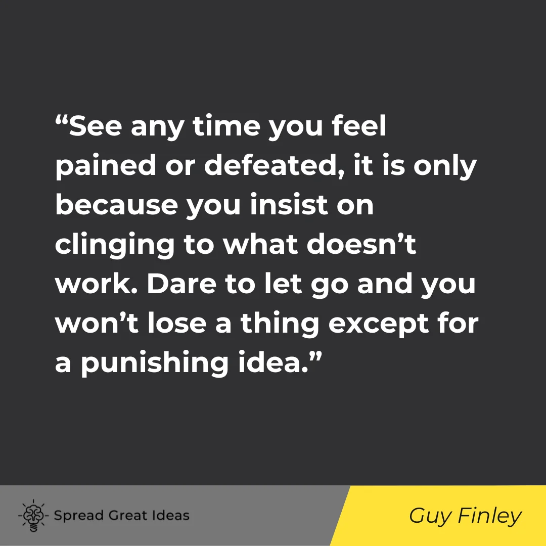 Guy Finley on Feeling Defeated Quotes