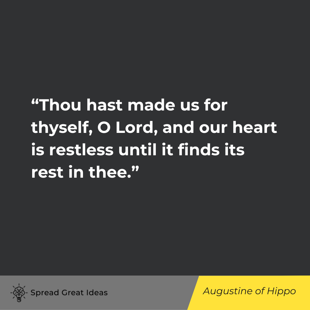 Augustine of Hippo on Rest Quotes