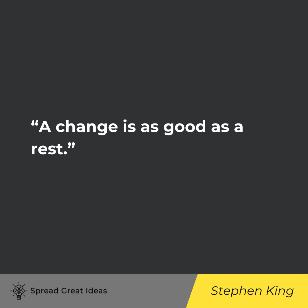 Stephen King on Rest Quotes