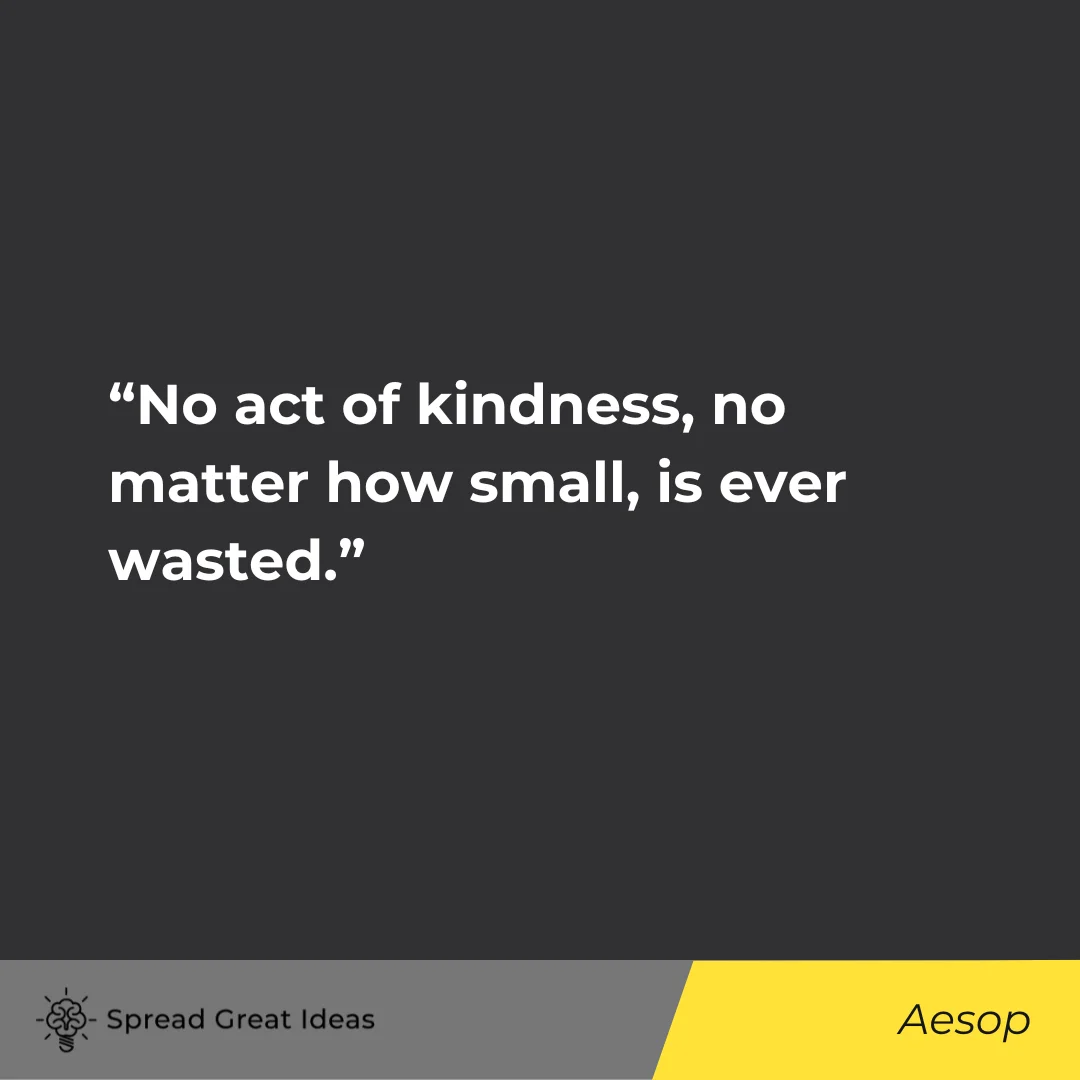 Aesop on Kindness Quotes