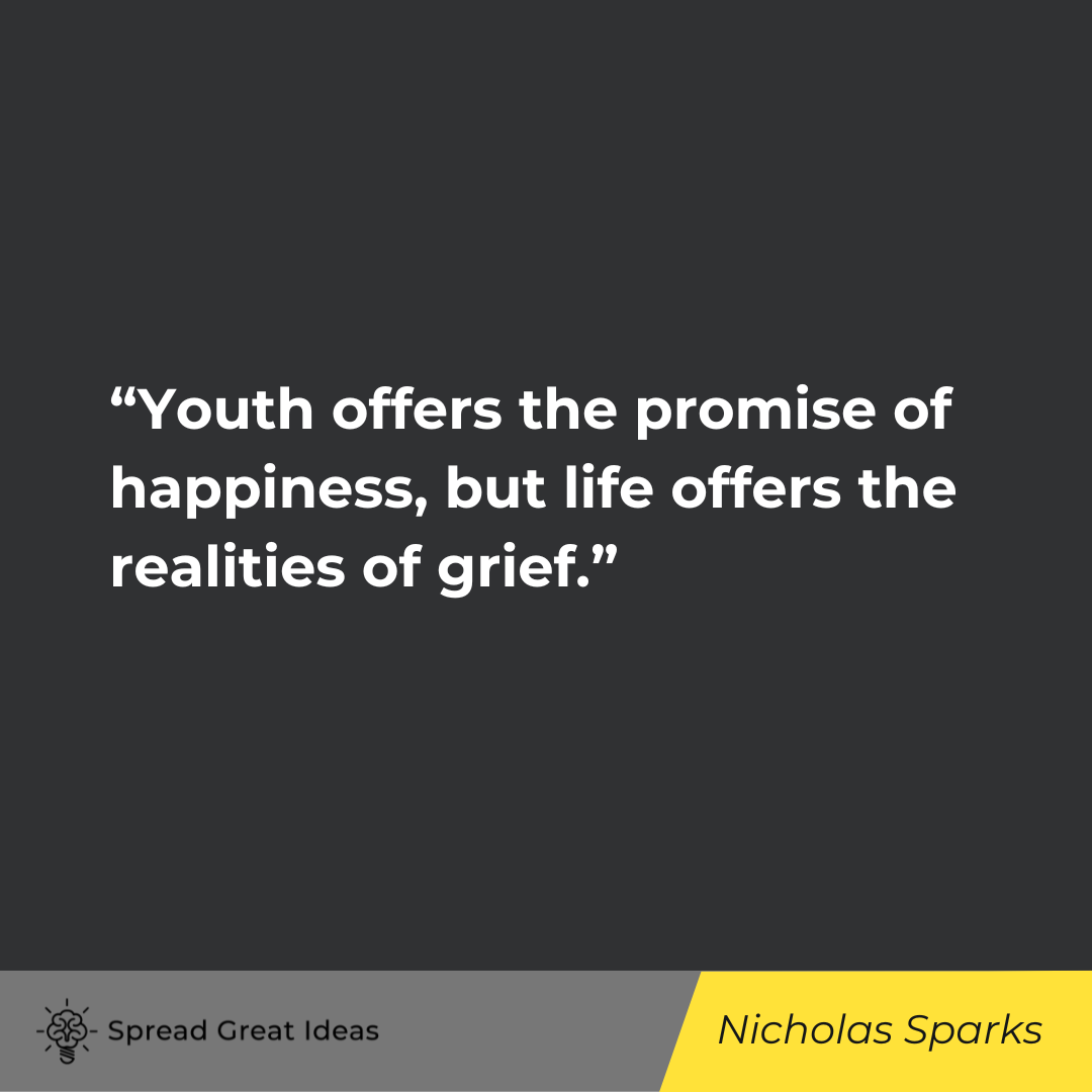 Nicholas Sparks on Grief Quotes