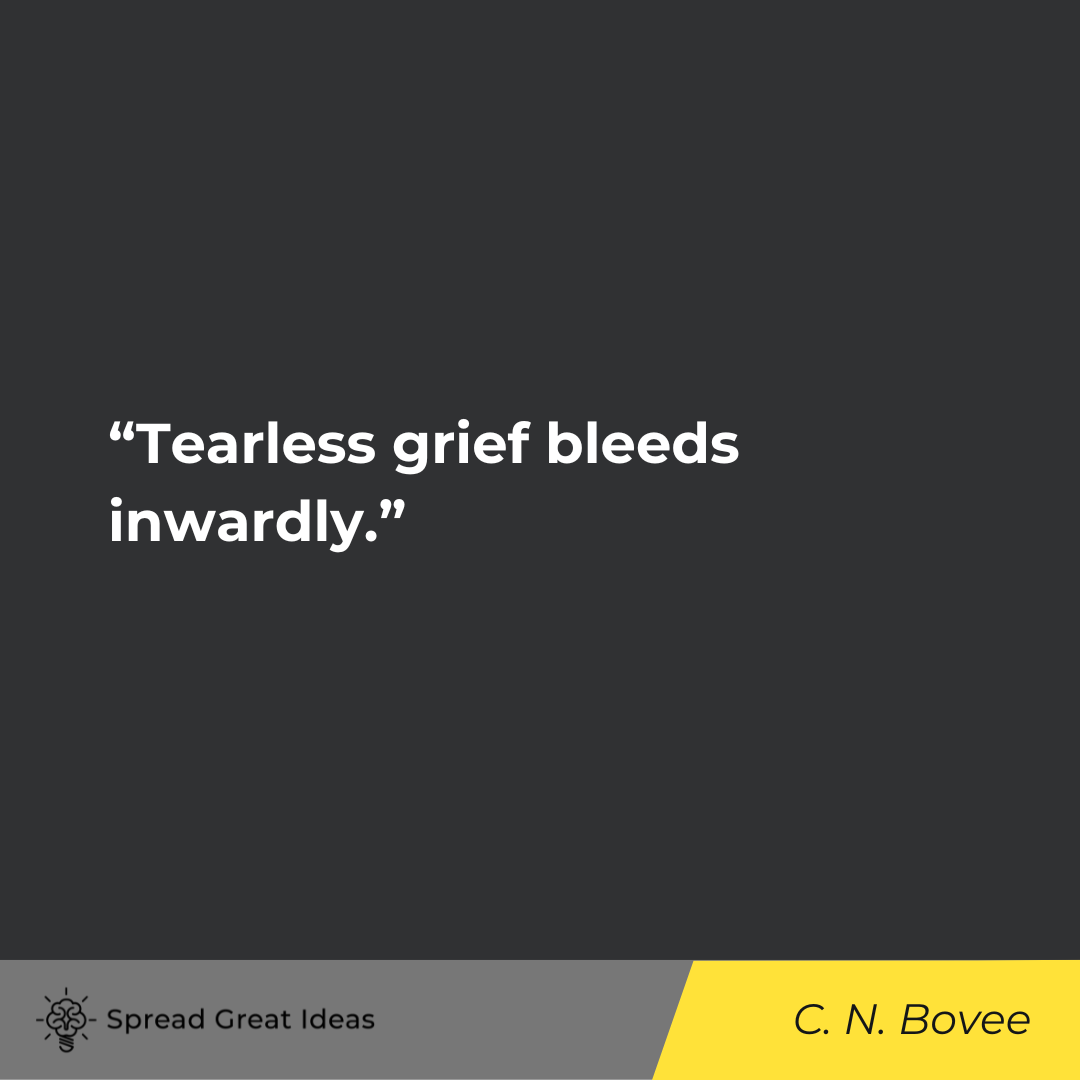 Christian Nestell Bovee on Grief Quotes