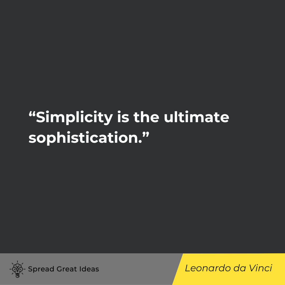 Leonardo da Vinci on Design Quotes: