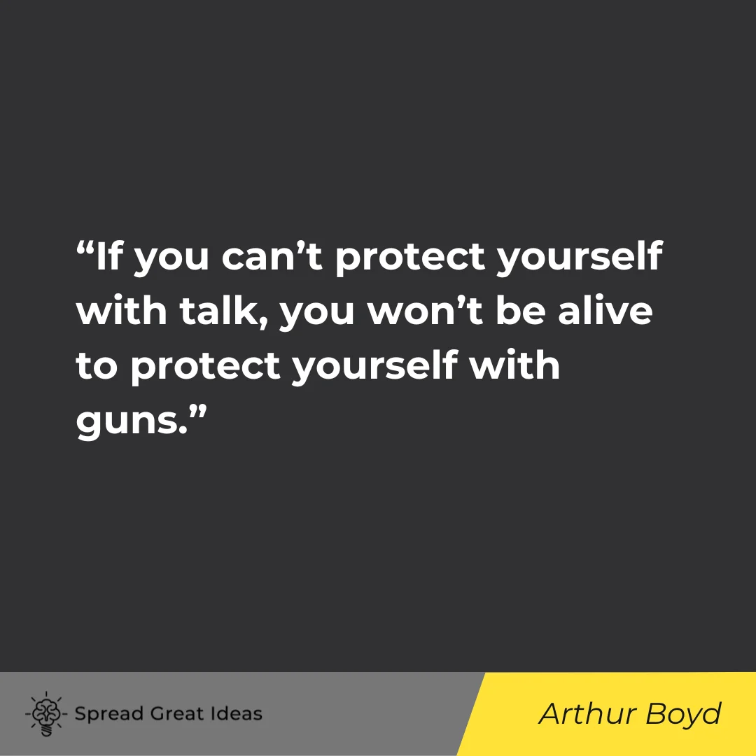 Arthur Boyd on Protective Quotes