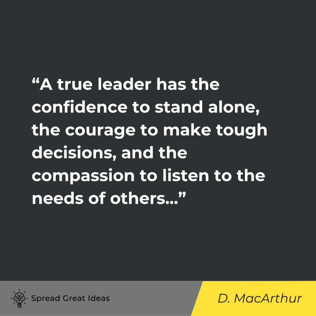Douglas MacArthur on Leadership Quotes
