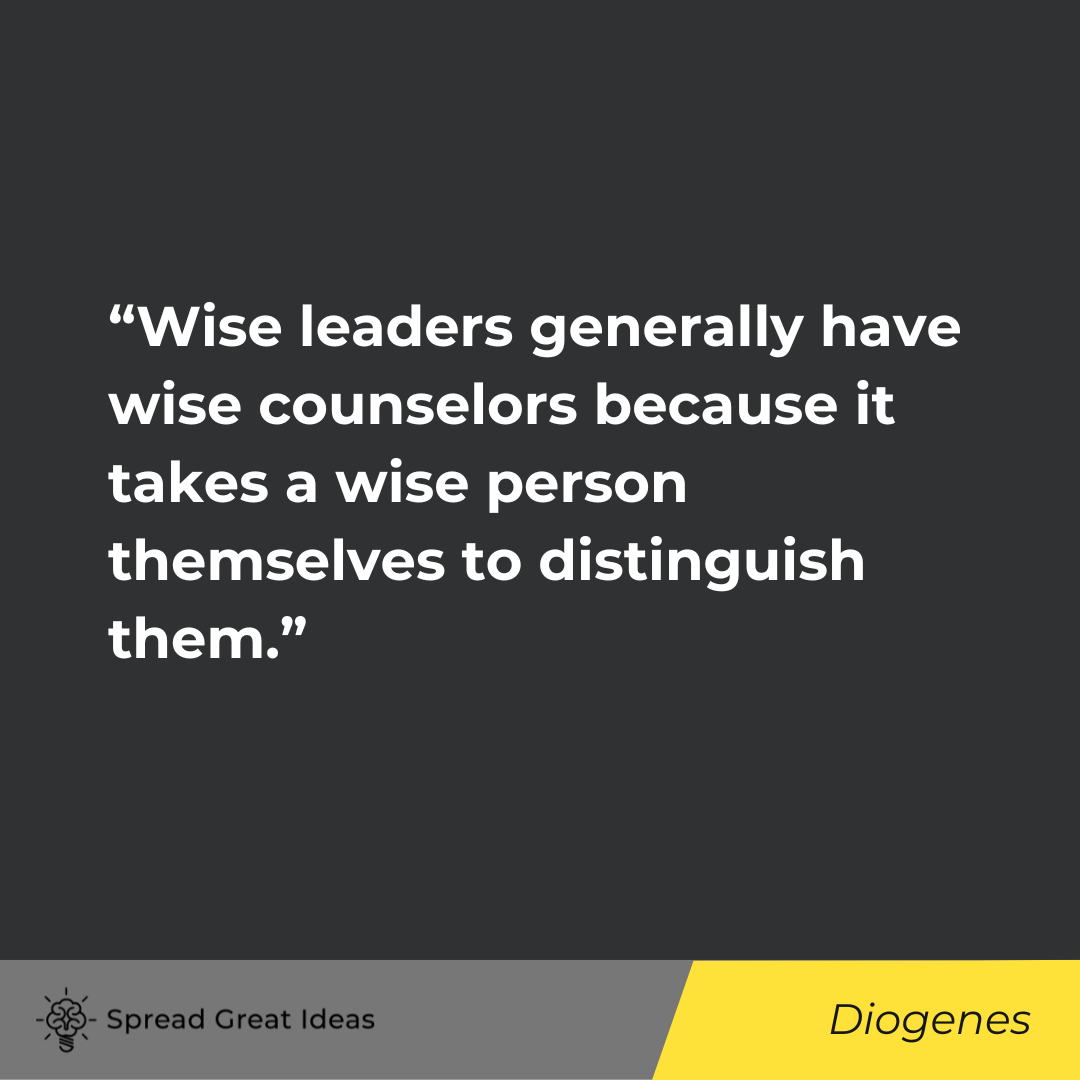Diogenes on Leadership Quotes