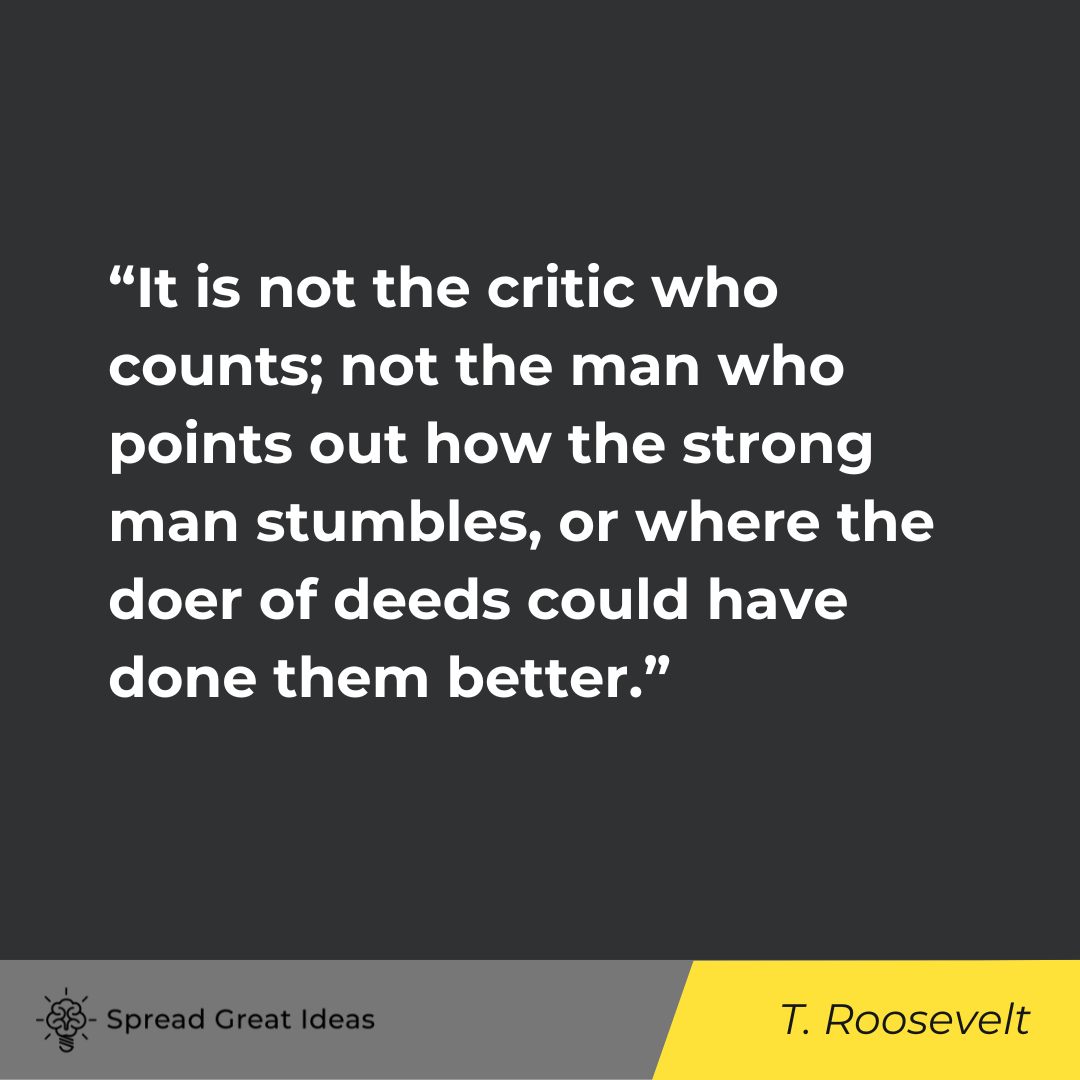 Theodore Roosevelt on Warrior Mindset Quotes
