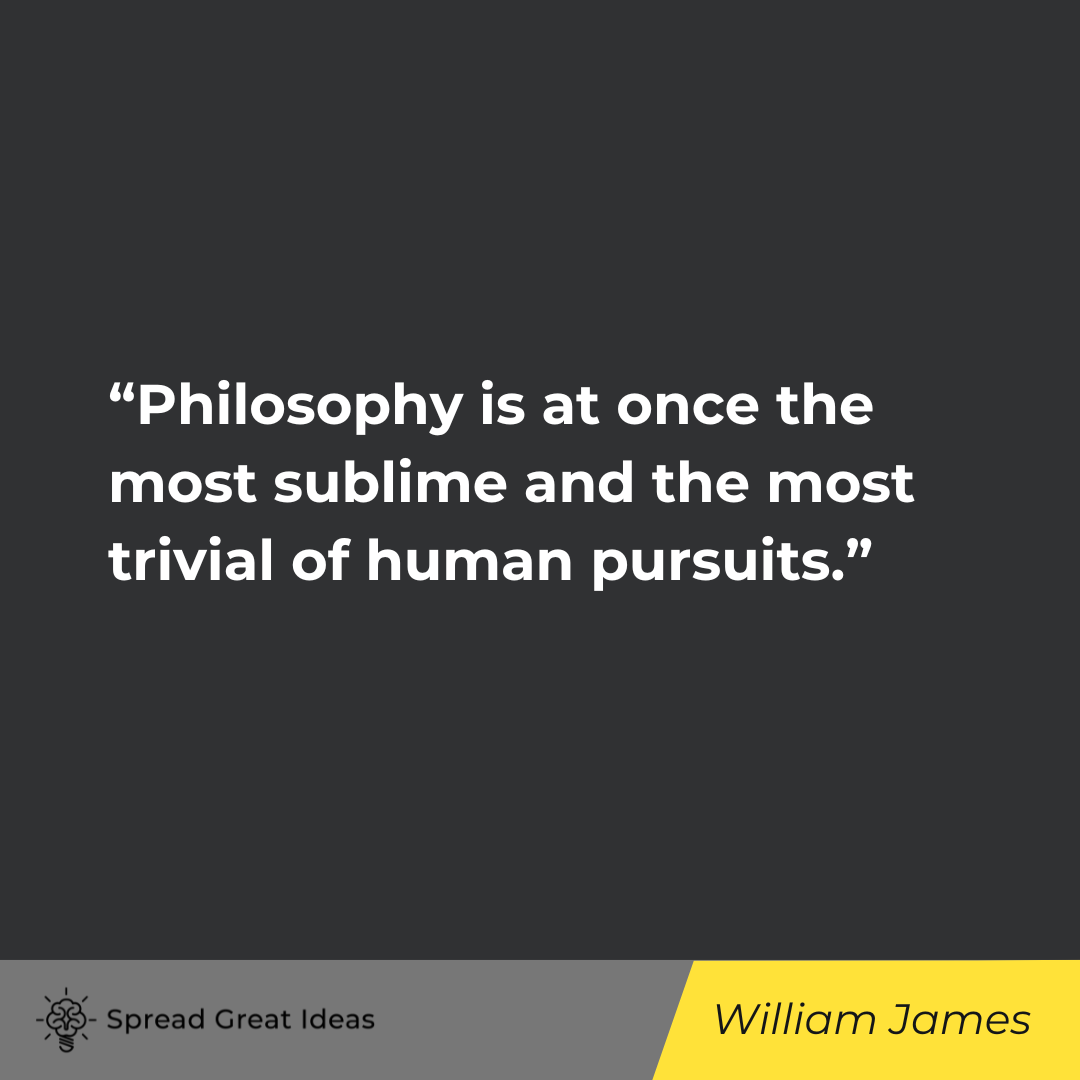 William James on Wisdom & Philosophy Quotes