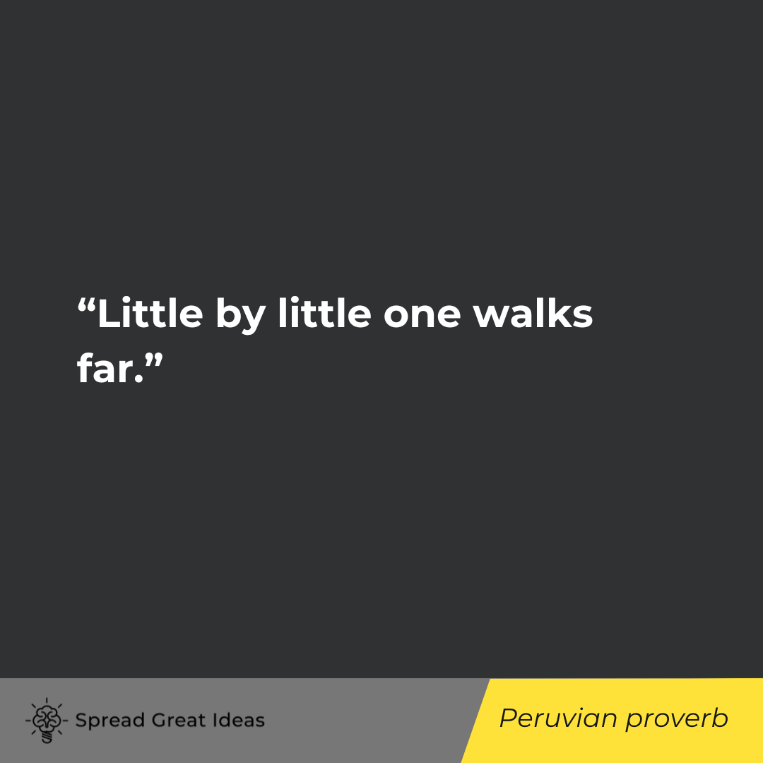 Peruvian proverb on Doing Your Best Quotes