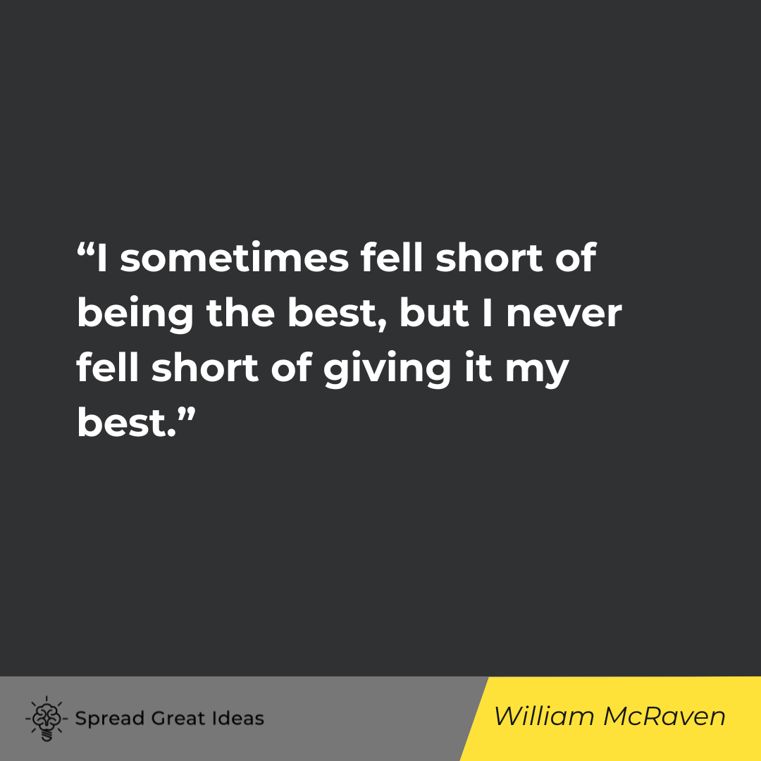 William McRaven on Doing Your Best Quotes
