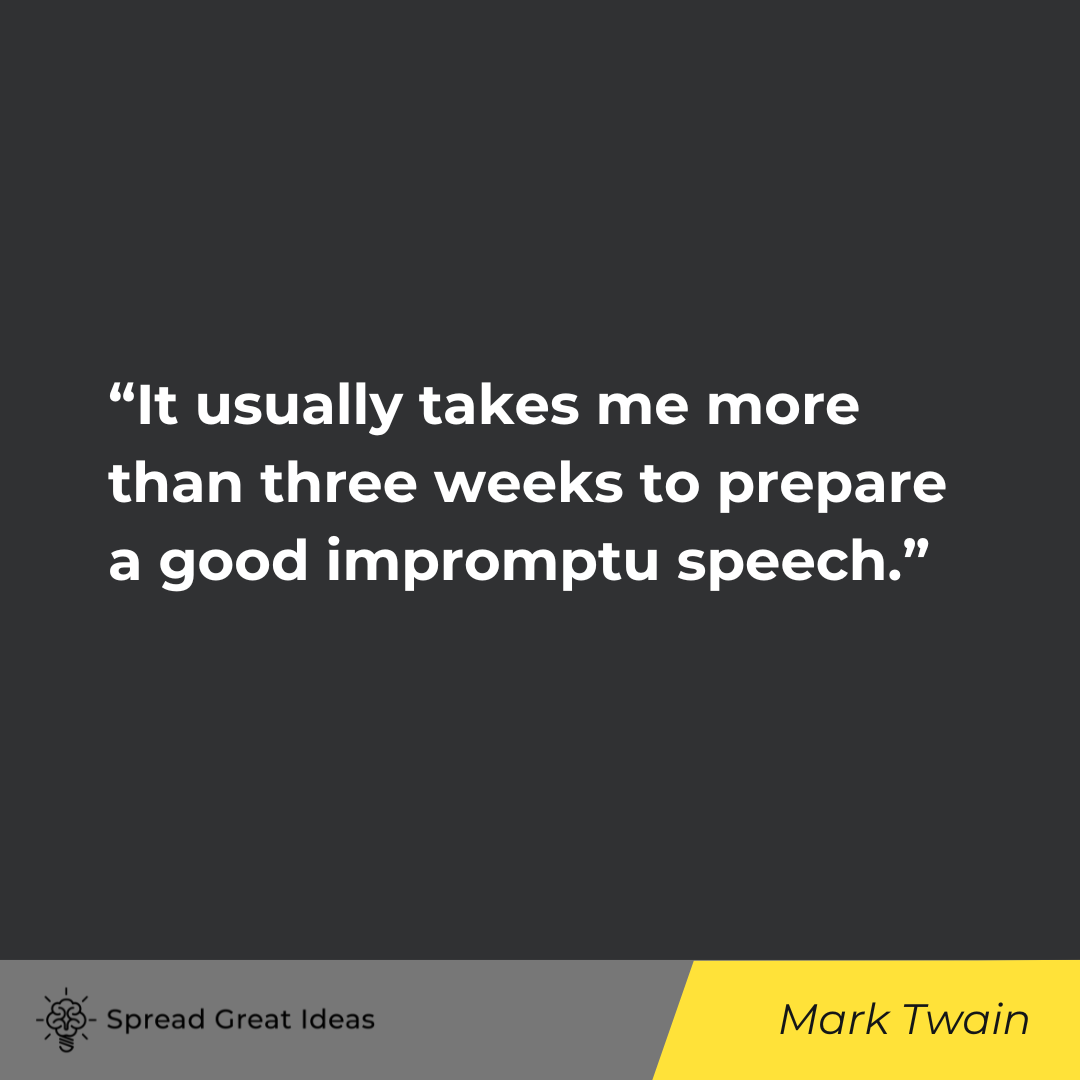 Mark Twain on Speech Quotes
