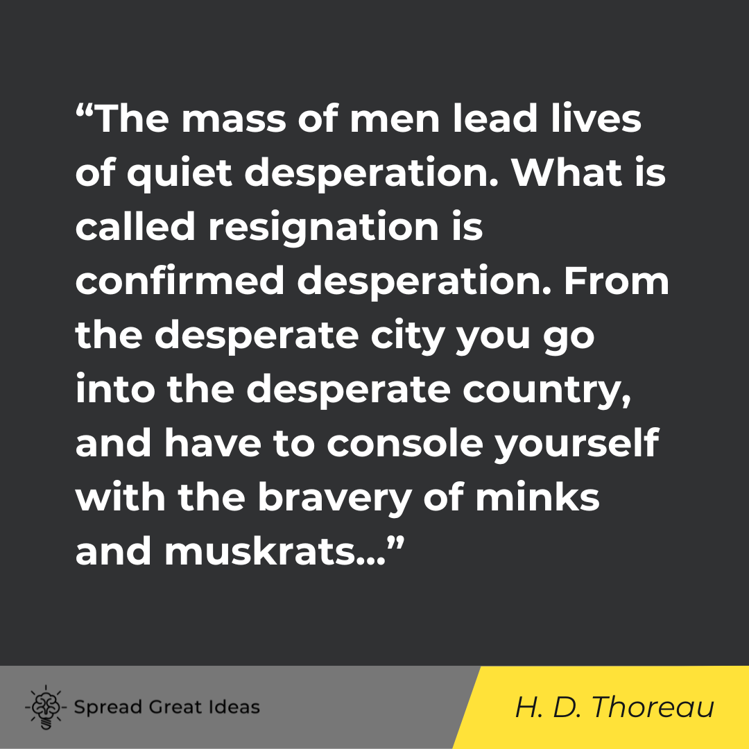 Henry David Thoreau on Warrior Mindset Quotes