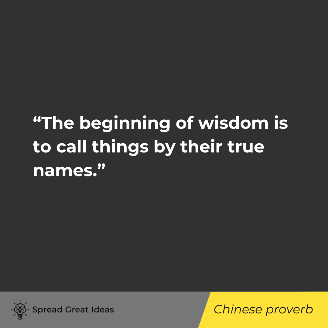 Chinese proverb on Wisdom & Philosophy Quotes