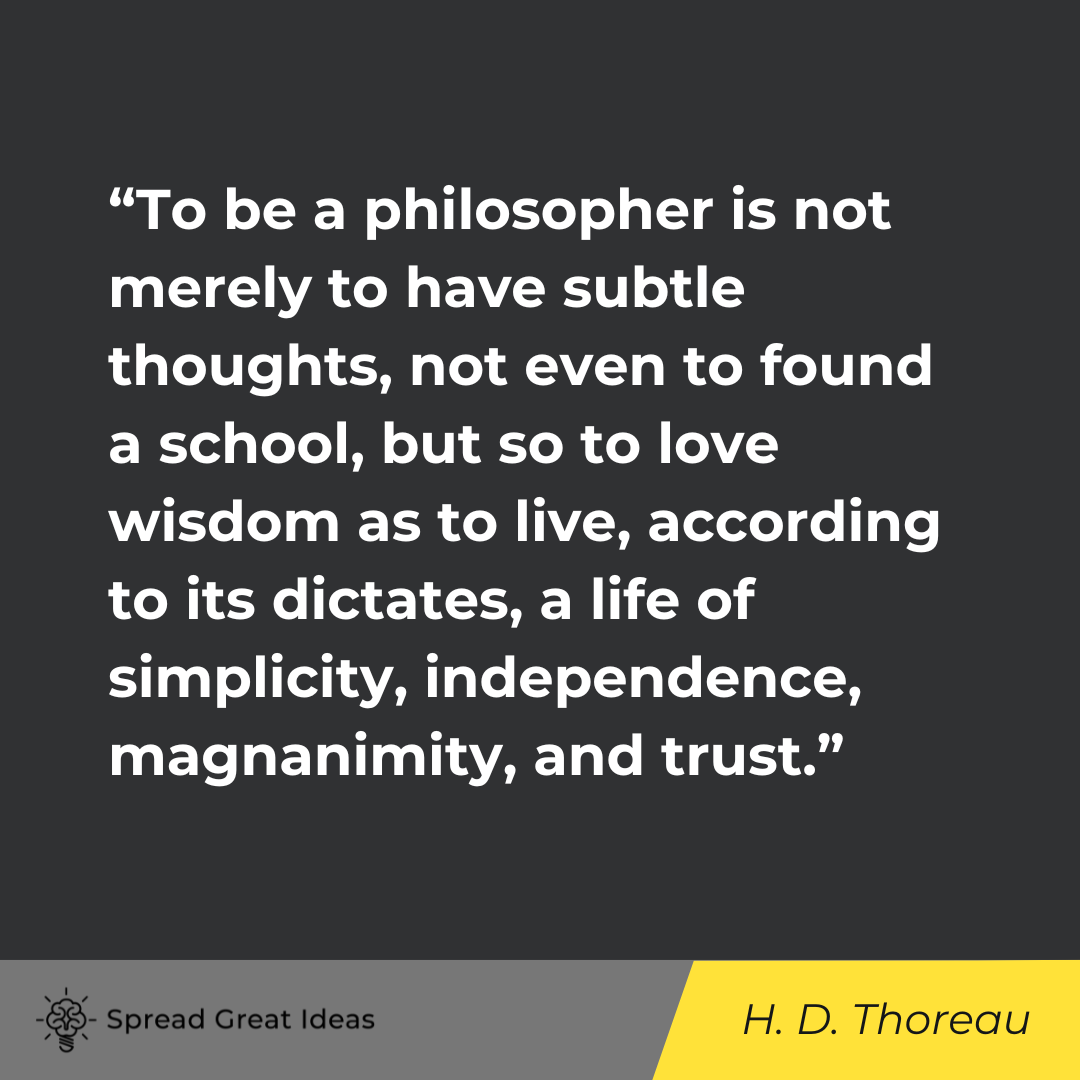 Henry David Thoreau on Wisdom & Philosophy Quotes