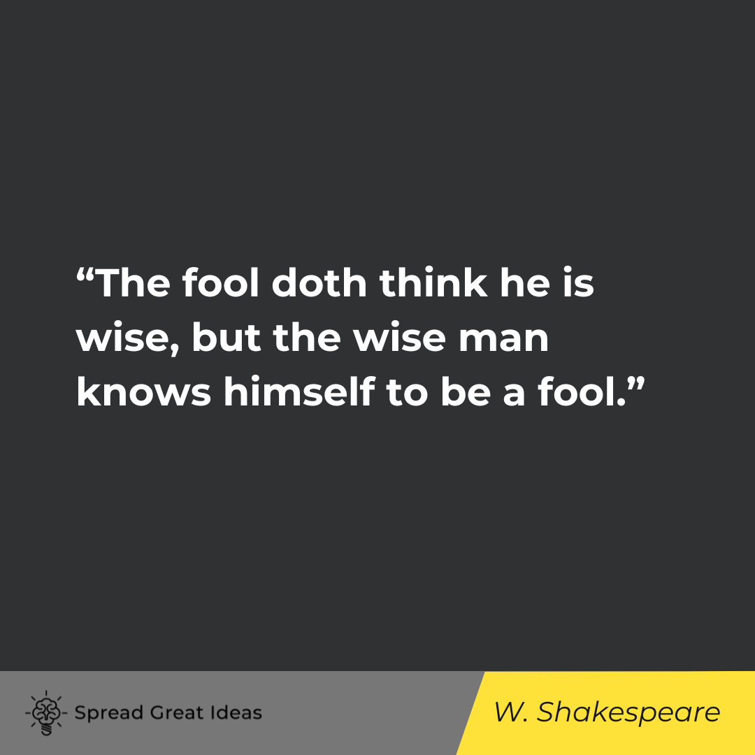 William Shakespeare on Wisdom & Philosophy Quotes