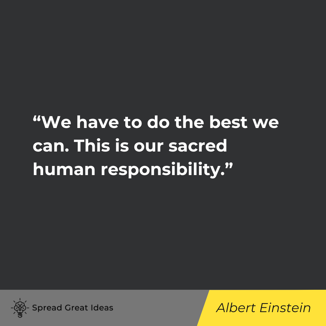 Albert Einstein on Doing Your Best Quotes