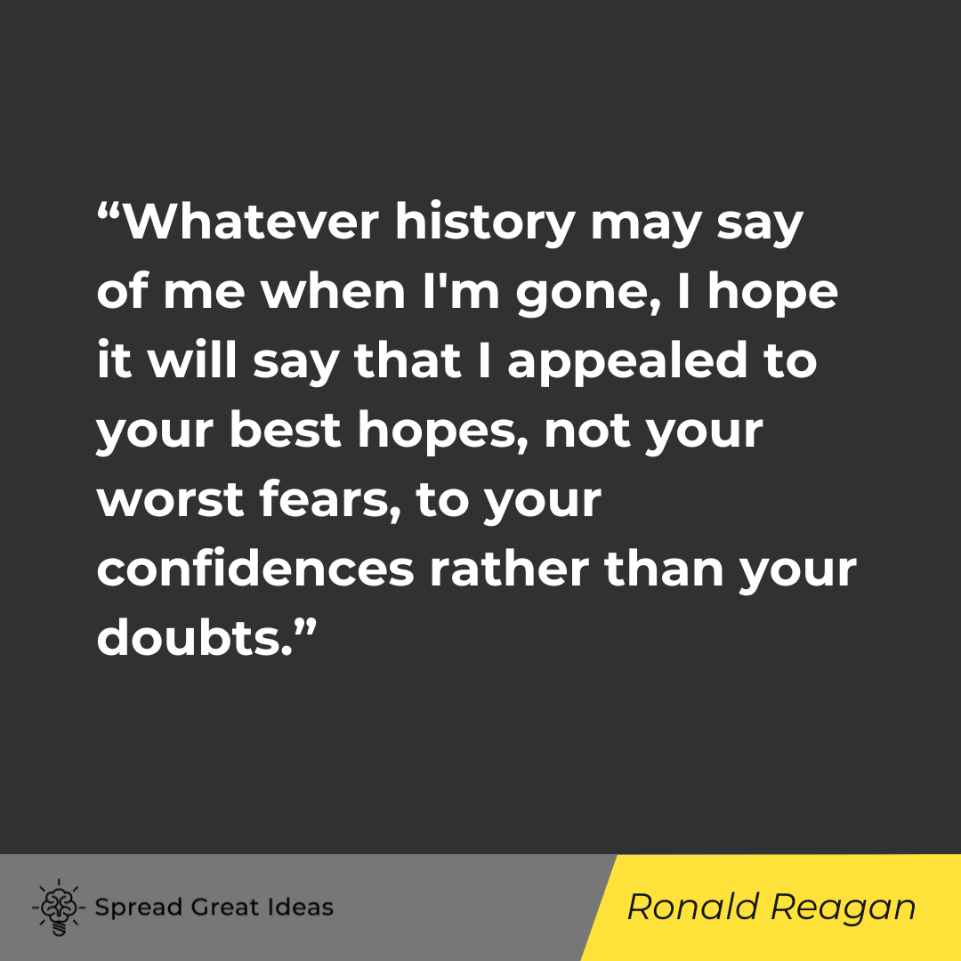 Ronald Reagan on Doing Your Best Quotes