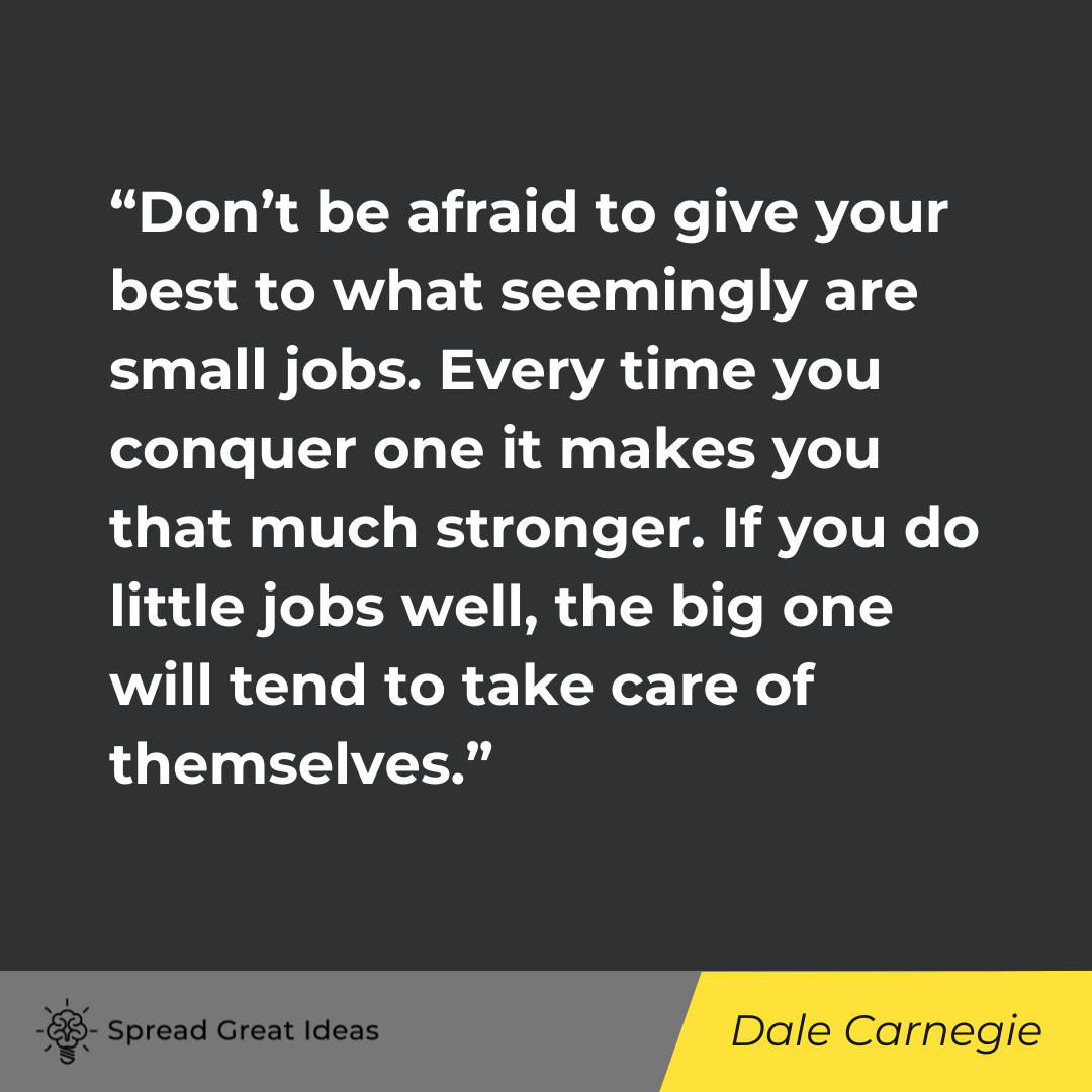Dale Carnegie on Doing Your Best Quotes