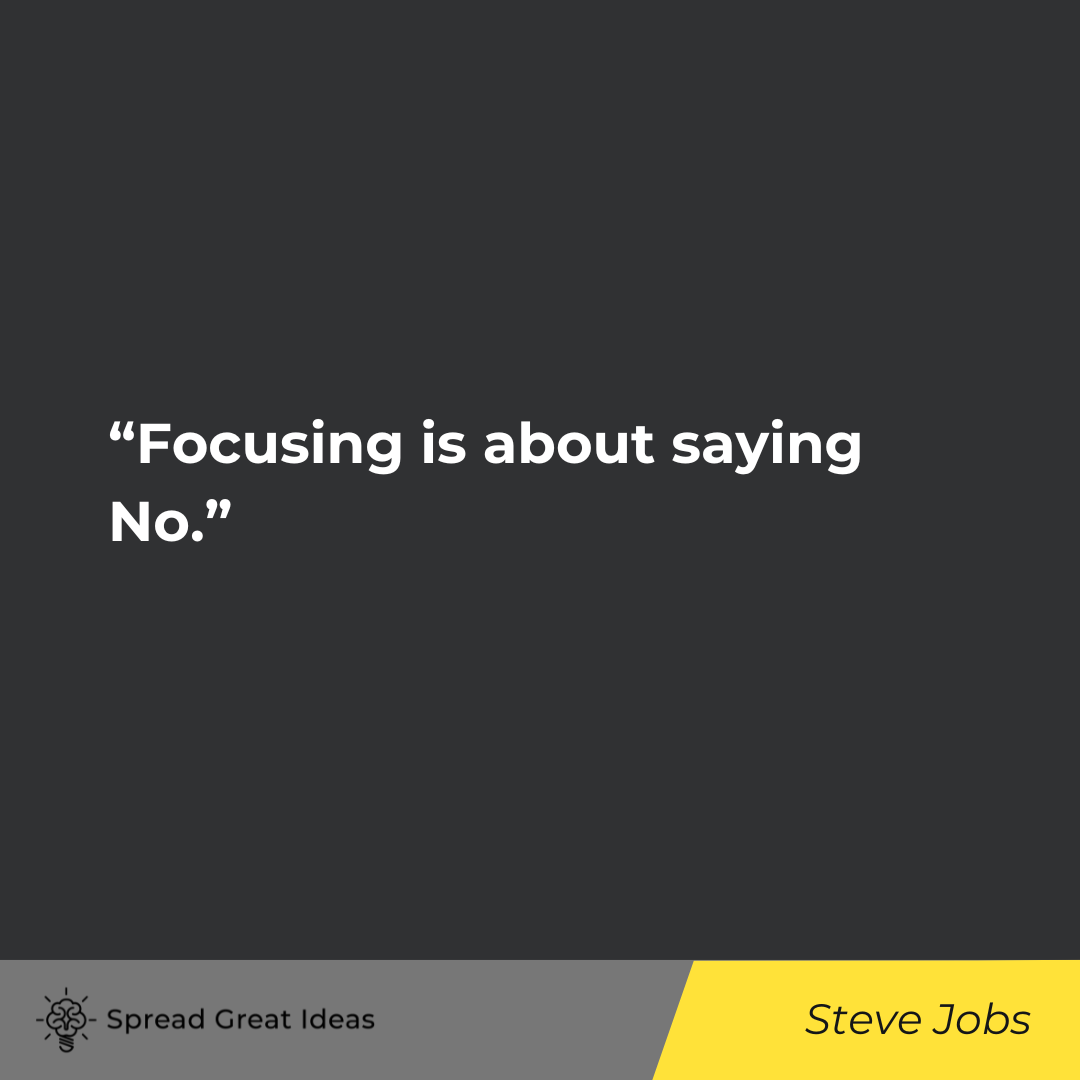 Steve Jobs on Focus Quotes