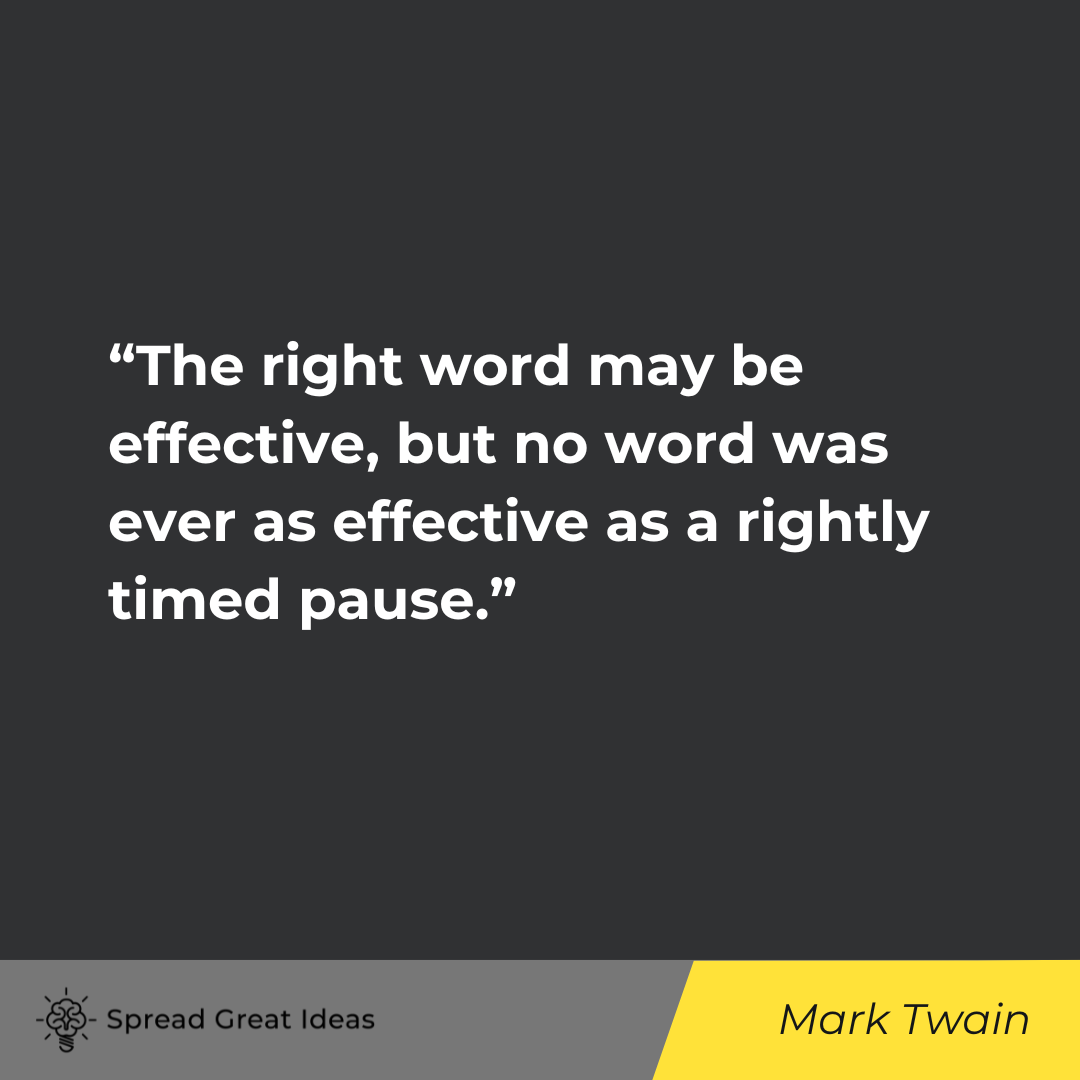 Mark Twain on Speech Quotes