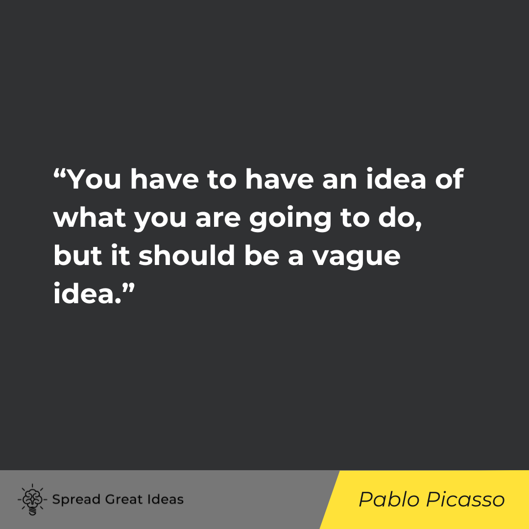 Pablo Picasso on Ideas Quotes